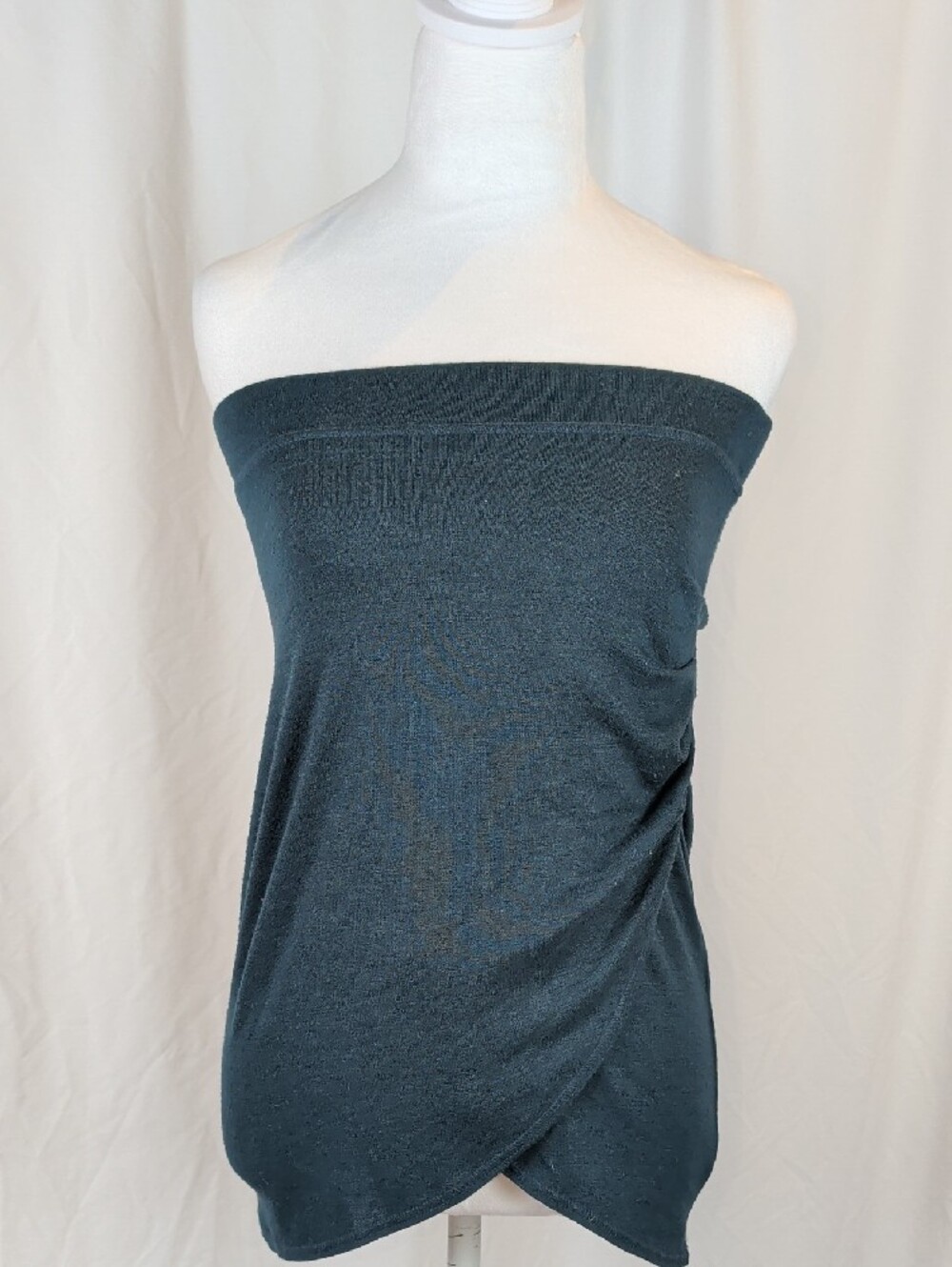 NWT Aritzia Wilfred Free Draped Ruched Tube Top Green Size XS